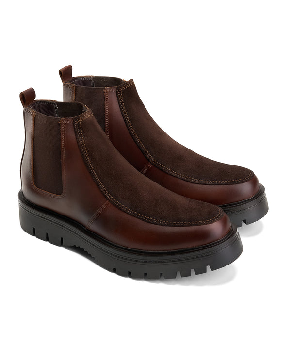 حذاء اندلسي هاف بوت جلد فى شمواه طبيعى